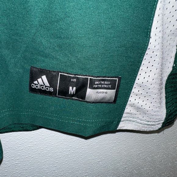 ADIDAS TECHFIT HYPED FOOTBALL Practice JERSEY Shirt Men's M Green & White NEW - Picture 4 of 16